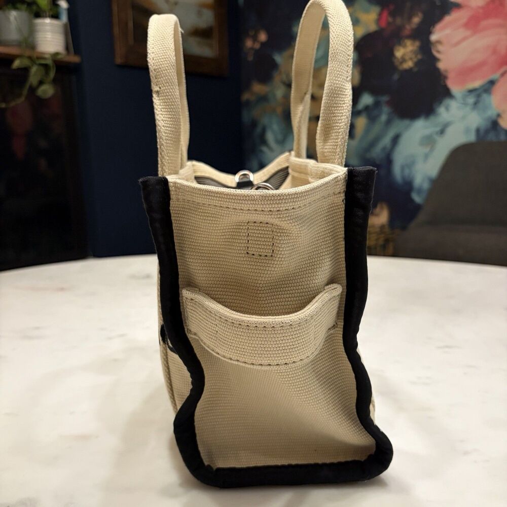 Marc Jacobs The Jacquard Small Tote Bag Warm Sand Beige Crossbody M0017025 - Picture 13 of 16